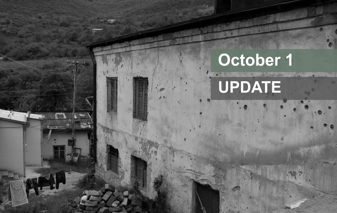 Mises à jour d&rsquo;Artsakh: alors que les combats s&rsquo;intensifient, des journalistes figurent parmi les blessés
