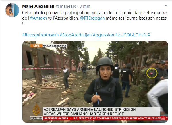 Cette photo prouve la participation militaire de la Turquie dans cette guerre