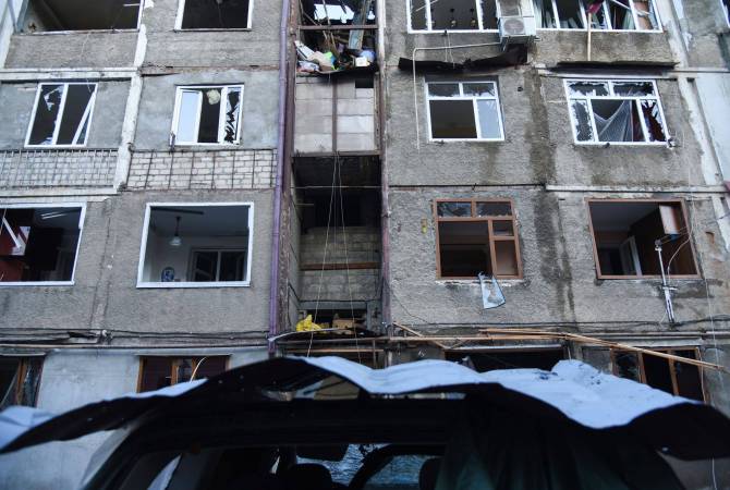 3 missiles azéris ce soir sur Stepanakert la capitale de l’Artsakh qui est plongée dans le noir