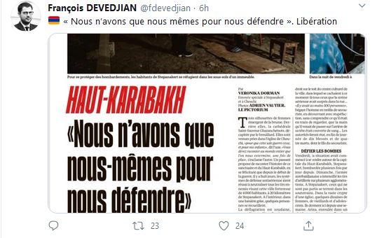 « Nous n’avons que nous mêmes pour nous défendre ». Libération