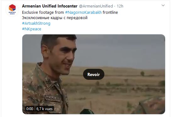 Images exclusives de la ligne de front au Karabakh