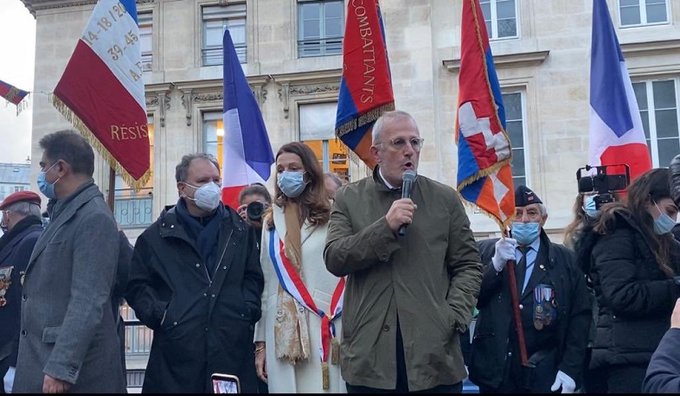 Anna Hakobyan, la première dame arménienne, remercie le député français François Pupponi