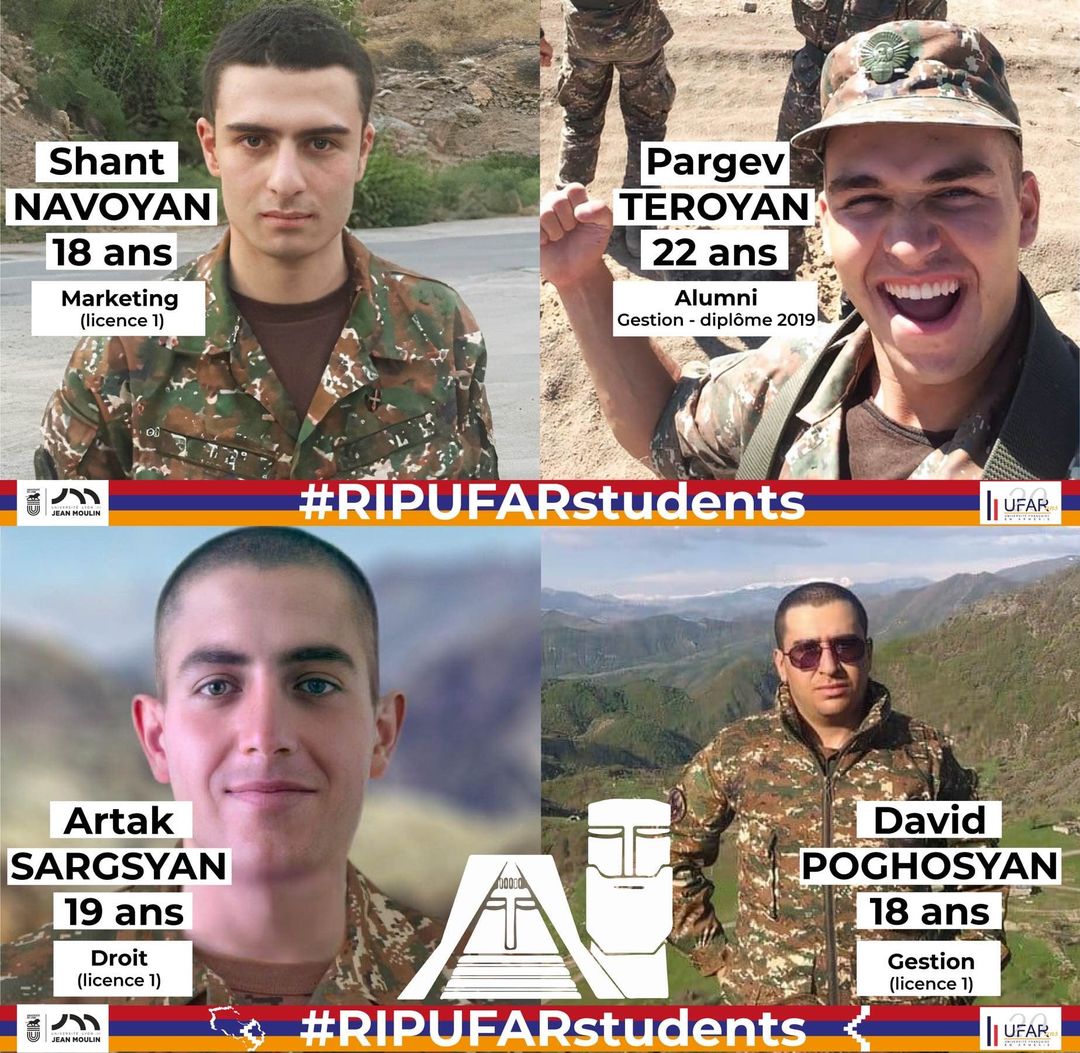 Nos jeunes soldats morts pour la Patrie