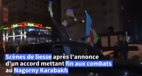 Vidéo : célébrations à Bakou après l’accord de fin des hostilités