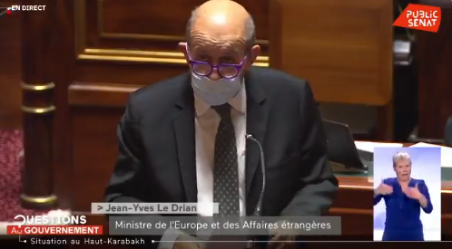 Interpellé par Devinaz au Sénat, Le Drian lui répond : « Cette guerre a été dramatique »