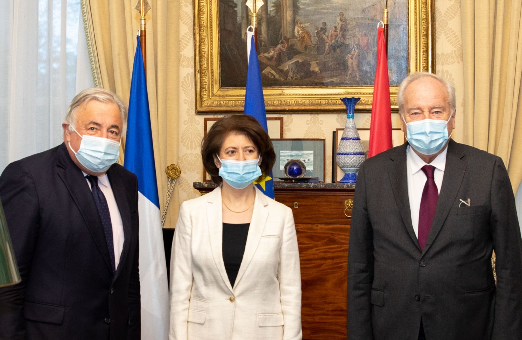 Christian Cambon rencontre l’ambassadeur de Turquie puis l’ambassadrice d’Arménie
