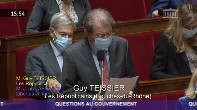 Guy Teissier demande au gouvernement d’agir pour soutenir l’Artsakh