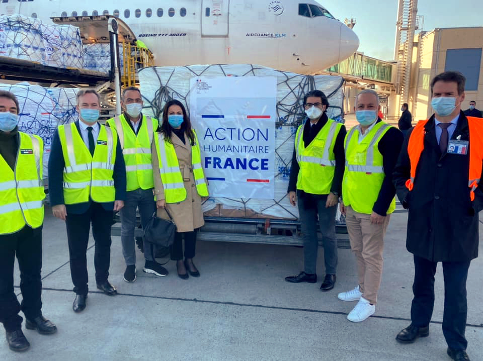 Un avion humanitaire affrété par le Ministère de l’Europe et des AE
