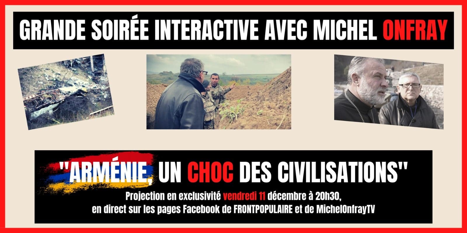 « Arménie, un choc des civilisations » : diffusion ce vendredi du film en Artsakh de Michel Onfray