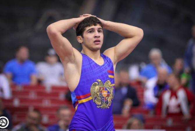 Malkhas Amoyan (Arménie) est en finale du championnat du monde de lutte gréco-romaine à Belgrade (Serbie)