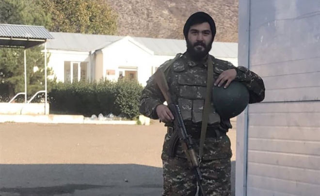 Abraham Ardzivian un Arménien d&rsquo;Alep (Syrie) combattant volontaire, a participé à la deuxième guerre de l’Artsakh