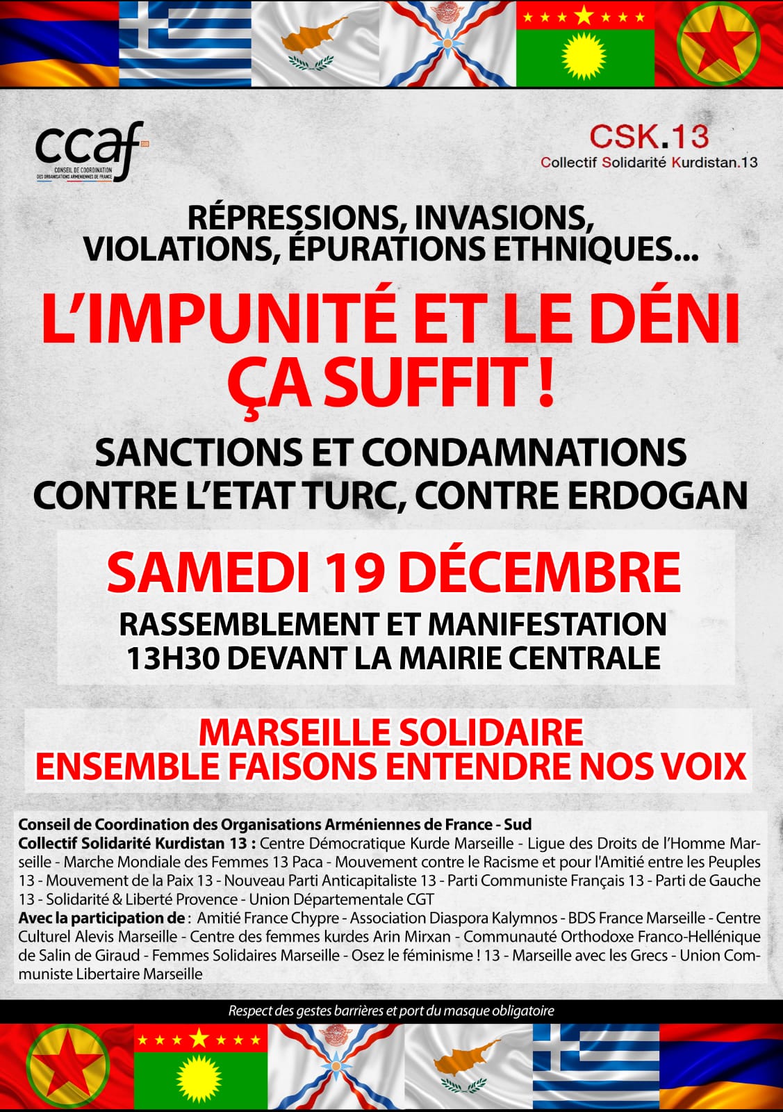 Manifestation samedi du CCAF et du CSK.13