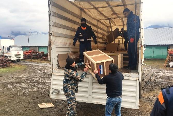 80 tonnes d’aide humanitaire de la Russie à la population du Haut-Karabagh