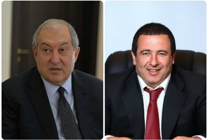 Le président Armen Sarkissian a rencontré Gaguik Dzaroukian le leader du parti « Arménie Prospère »