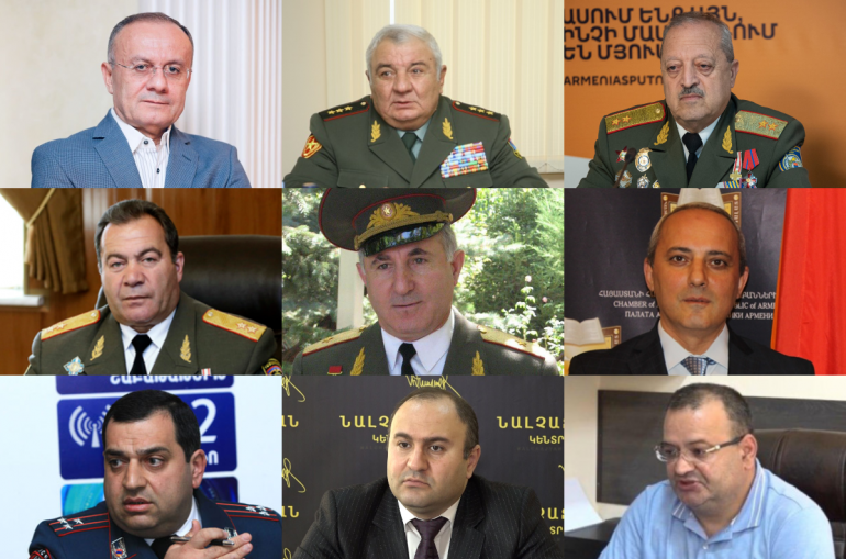 92 anciens responsables de l’Armée arménienne demandent le départ du Premier ministre Nikol Pachinian