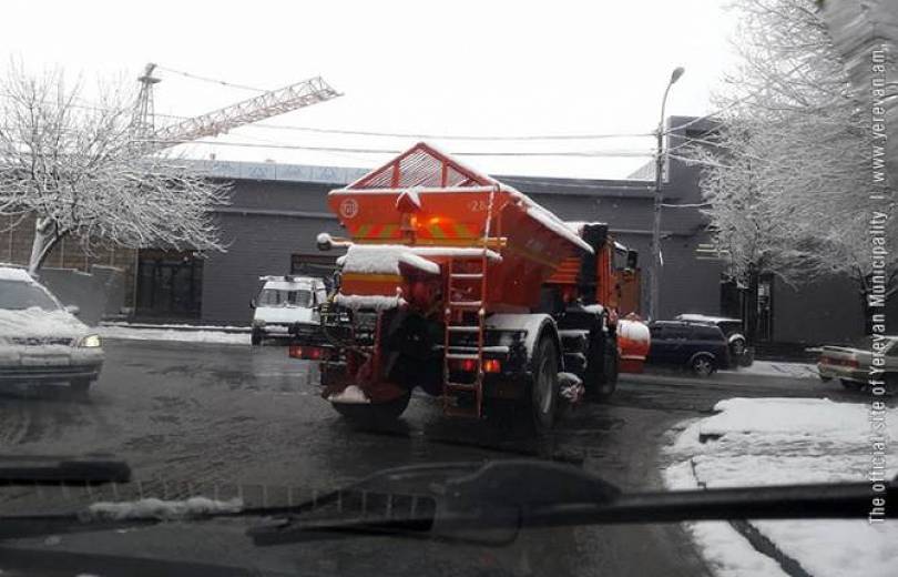 51 engins de déneigement furent à l’œuvre la nuit dernière à Erévan