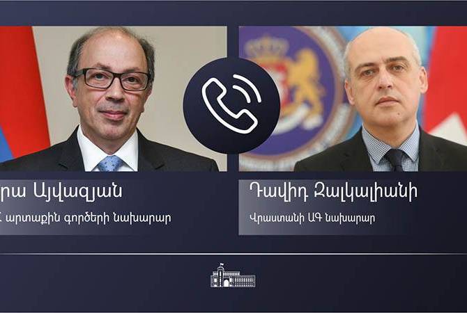 Ara Ayvazyan le ministre arménien des Affaires étrangères s’est entretenu avec son homologue géorgien
