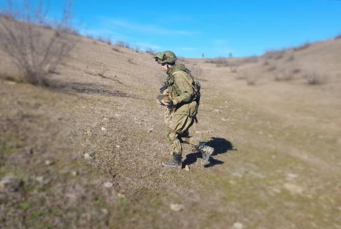 Les experts russes de déminage ont déminé 6,5 hectares de terres en Artsakh en une journée
