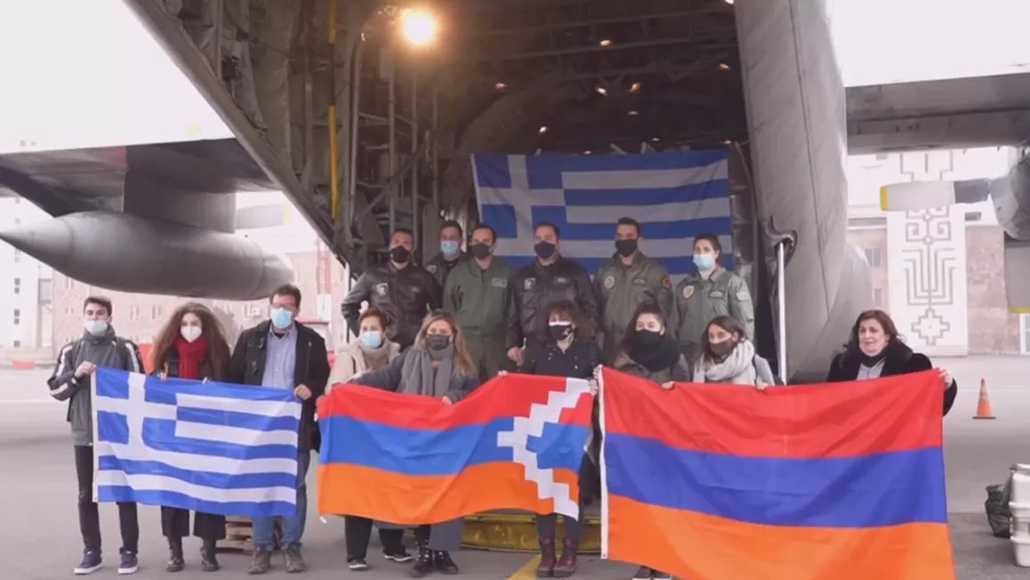 Le deuxième avion d’aide humanitaire de la Grèce à l’Arménie est arrivé à Erévan