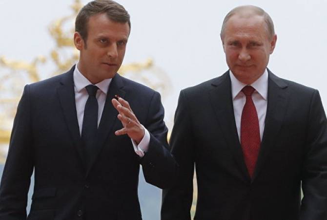 Emmanuel Macron et Vladimir Poutine ont eu un entretien téléphonique au sujet du Haut-Karabagh