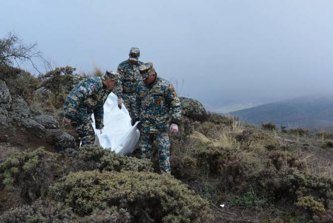 Encore 11 corps de soldats Arméniens retrouvés en Artsakh lors d&rsquo;opérations de recherche, atteignant désormais le chiffre de 1 222