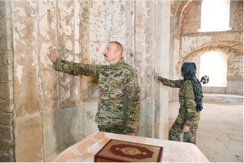 Ilham Aliyev et sa famille ont passé la nuit à Shushi