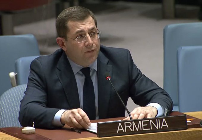 La mobilisation des combattants terroristes étrangers dans les conflits: une nouvelle tendance alarmante, déclare l’envoyé de l’Arménie auprès de l’ONU