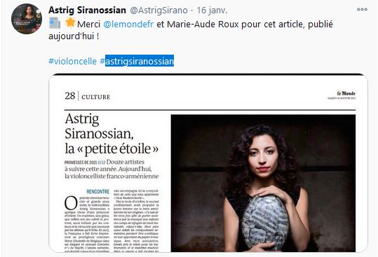 Astrig Siranossian « la petite étoile »