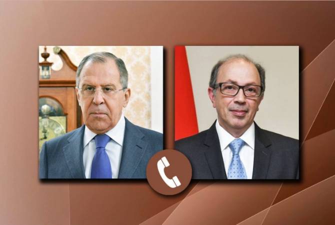 Entretien téléphonique entre Ara Ayvazyan et Sergueï Lavrov les ministres des Affaires étrangères d’Arménie et de Russie