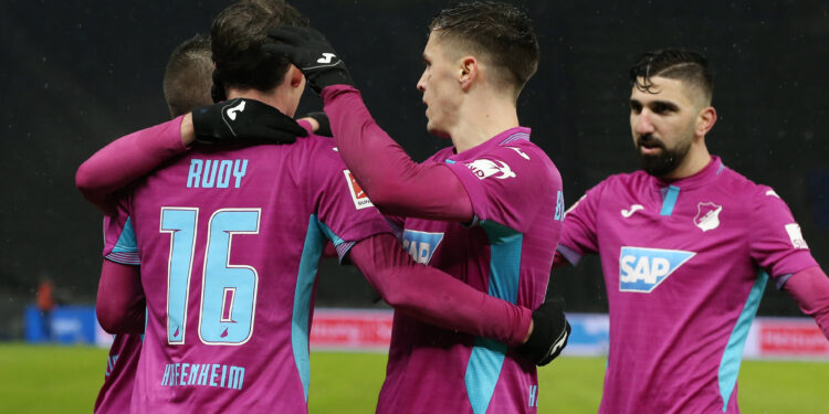 L’international arménien Sargis Adamyan (Hoffenheim) entra à la dernière minute du match Herta Berlin-Hoffenheim