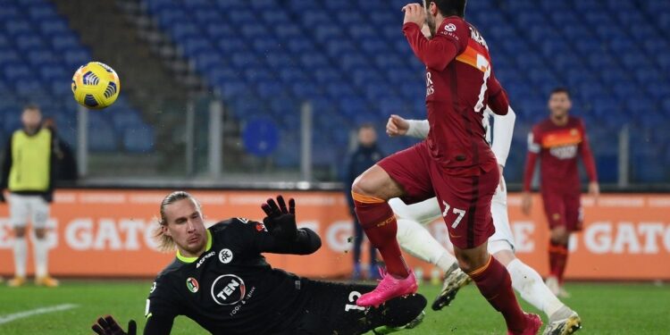 L’AS Rome fut éliminé (4-2 a.p.) des huitièmes de finale de la Coupe d’Italie, Mkhitaryan a marqué