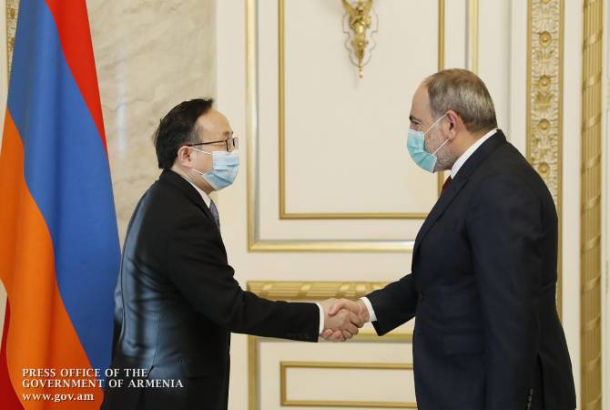 Le Premier ministre arménien Nikol Pachinian a reçu l&rsquo;Ambassadeur de Chine en Arménie