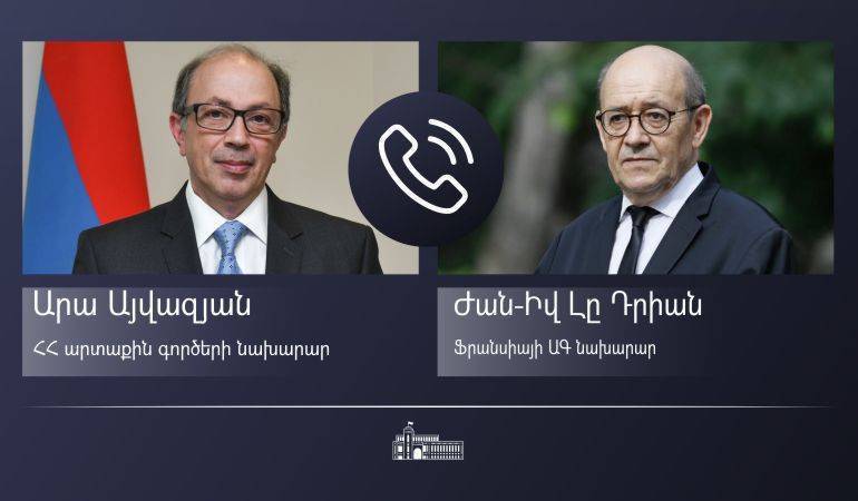 Ara Ayvazyan a fait part à Jean-Yves Le Drian du blocage par l’Azerbaïdjan du retour des prisonniers de guerre Arméniens
