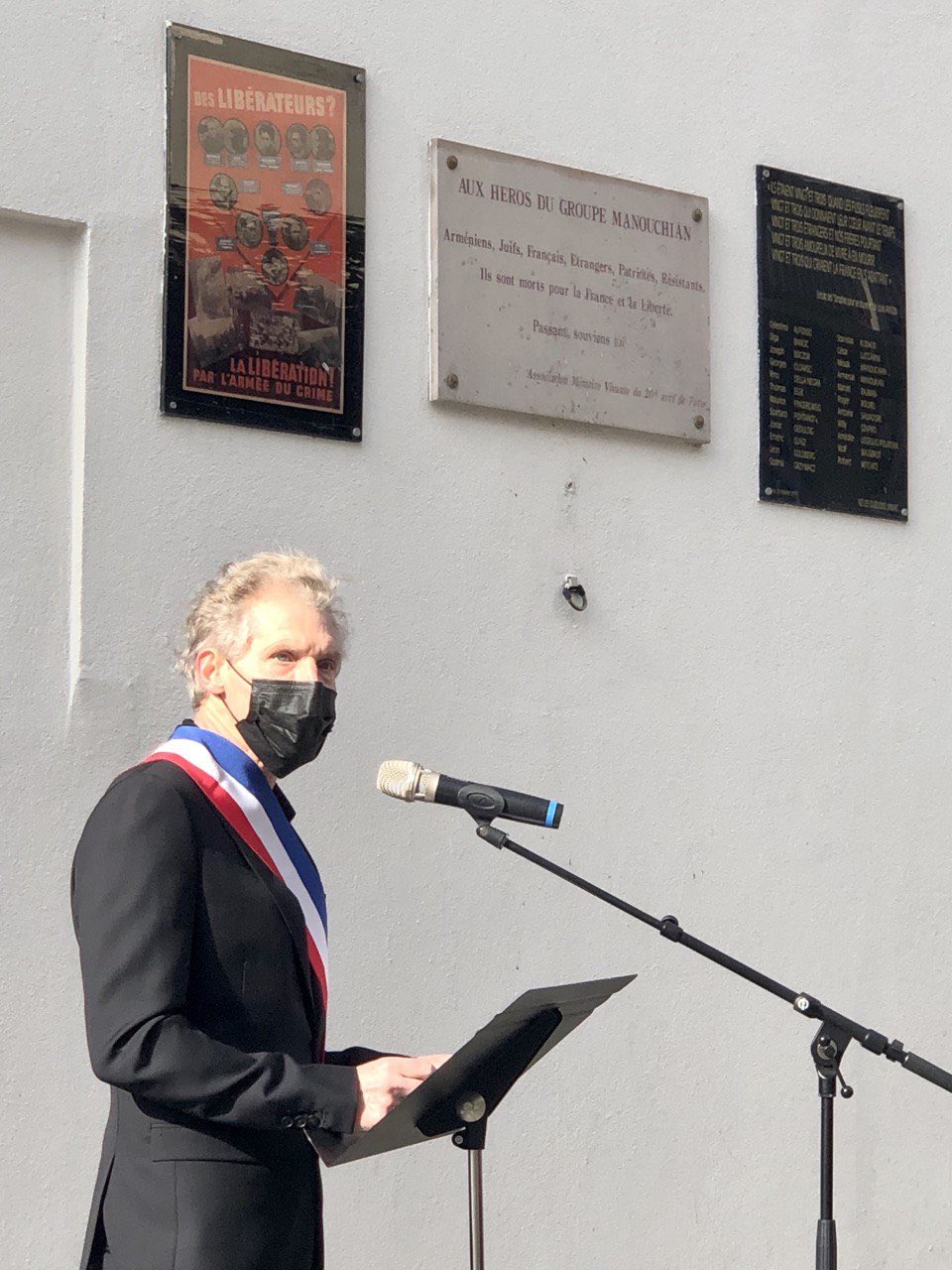 Le 20e arrondissement de Paris a rendu hommage au Groupe Manouchian