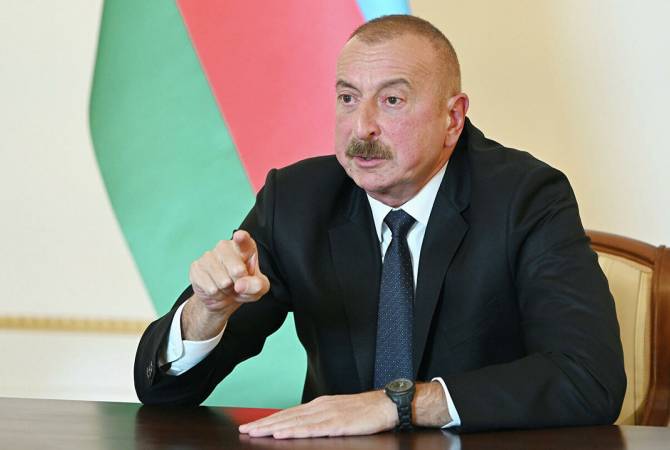 Aliev a évoqué les événements en cours en Arménie, des prisonniers de guerre Arméniens et du Haut-Karabagh