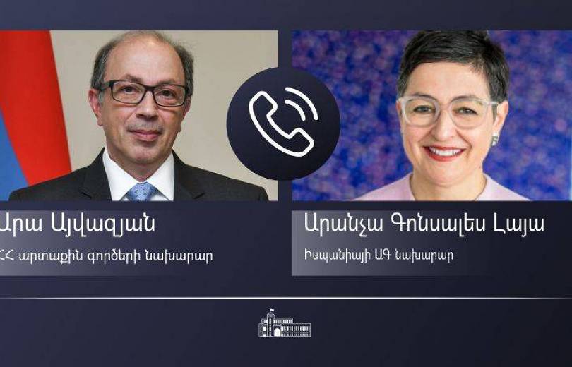 Ara Ayvazyan a eu une conversation téléphonique avec la ministre espagnole des Affaires étrangères Arancha Gonzalez