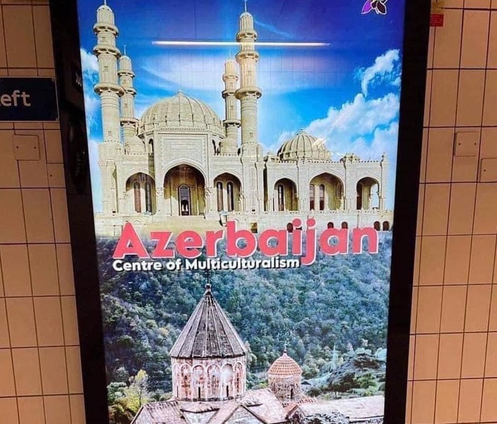 Les panneaux du métro de Londres présentant le monastère arménien de Dadivank comme un patrimoine azéri sont retirés suite aux protestations des Arméniens