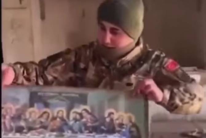 Les soldats azéris ont profané l&rsquo;église arménienne Saint-Yeghiché à Mataghis en Artsakh sous occupation de l’Azerbaïdjan