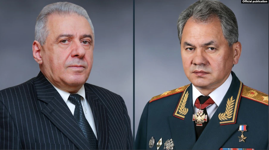 Appel téléphonique entre les ministres de la Défense russe et arménien
