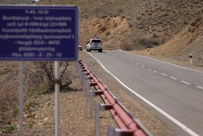 La route de 14 km dans la région de Vayots Dzor, entre Zaritap et Nor Aznaerd à la frontière du Nakhitchevan, intégralement rénovée
