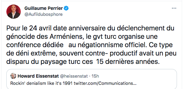 Réaction de Guillaume Perrier