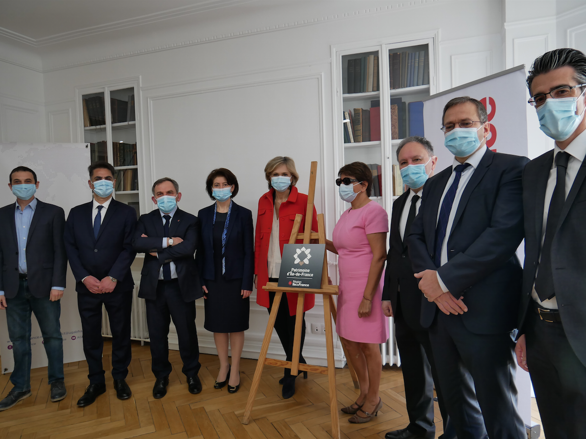 La bibliothèque Nubar de l&rsquo;UGAB reçoit le label « Patrimoine d&rsquo;intérêt régional » par Valérie Pécresse