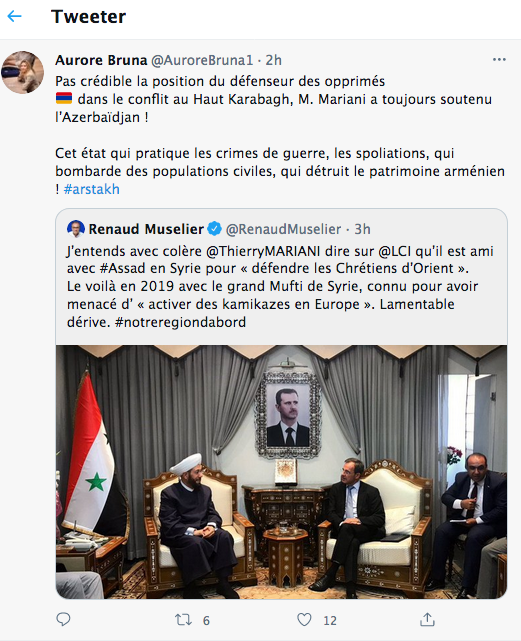 Réaction d’Aurore Bruna