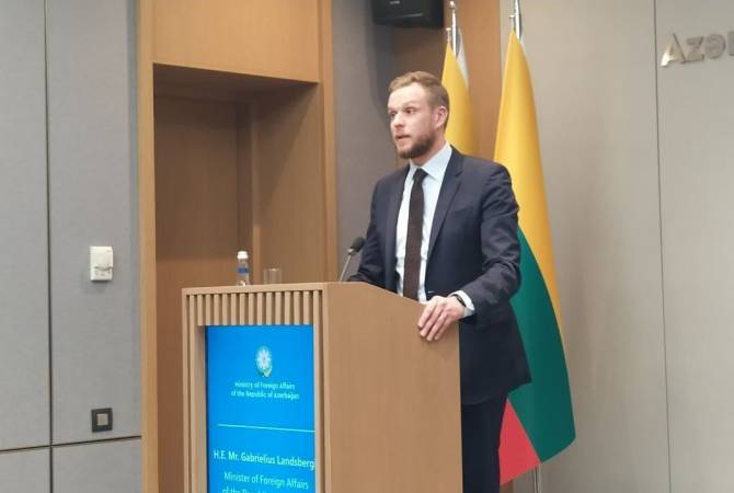Le ministre lituanien des Affaires étrangères parle de la reconnaissance du génocide arménien à Bakou