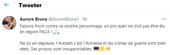 Réaction d’Aurore Bruna