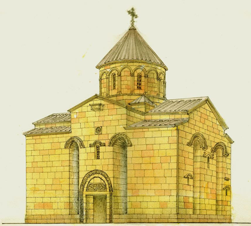 L&rsquo;église d&rsquo;Oghouzlou près d&rsquo;Ani, par Varoujean Gureghian