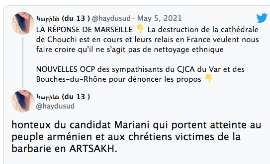 Réactions aux propos de Thierry Mariani