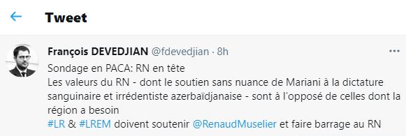 Réaction de François Devedjian