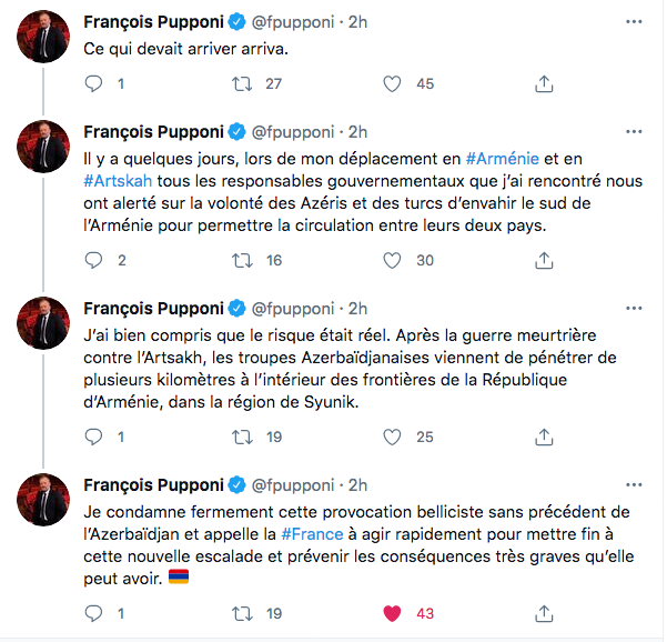 François Pupponi : La France doit réagir sur le Syunik