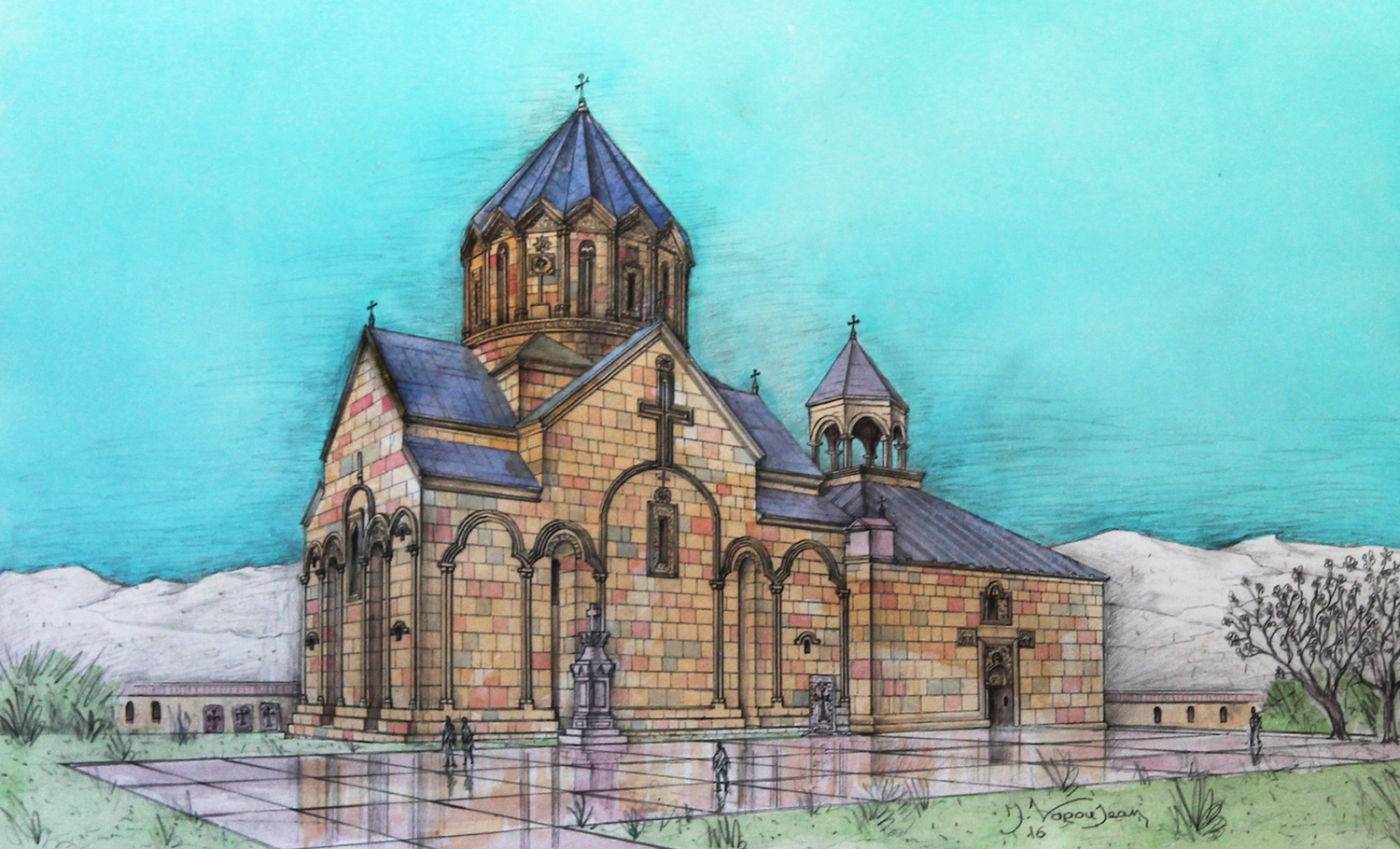 Gandzassar : l&rsquo;église Saint-Jean-Baptiste